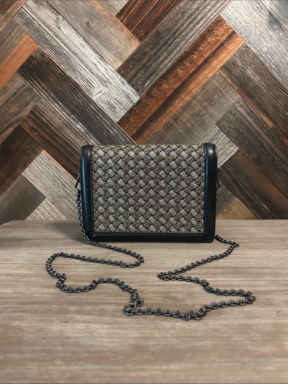 Bottega Veneta Intrecciato Knitted Flap Wallet